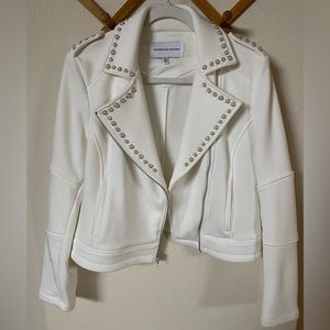 Cupcakes And Cashmere Biker Style Jacket MEDIUM